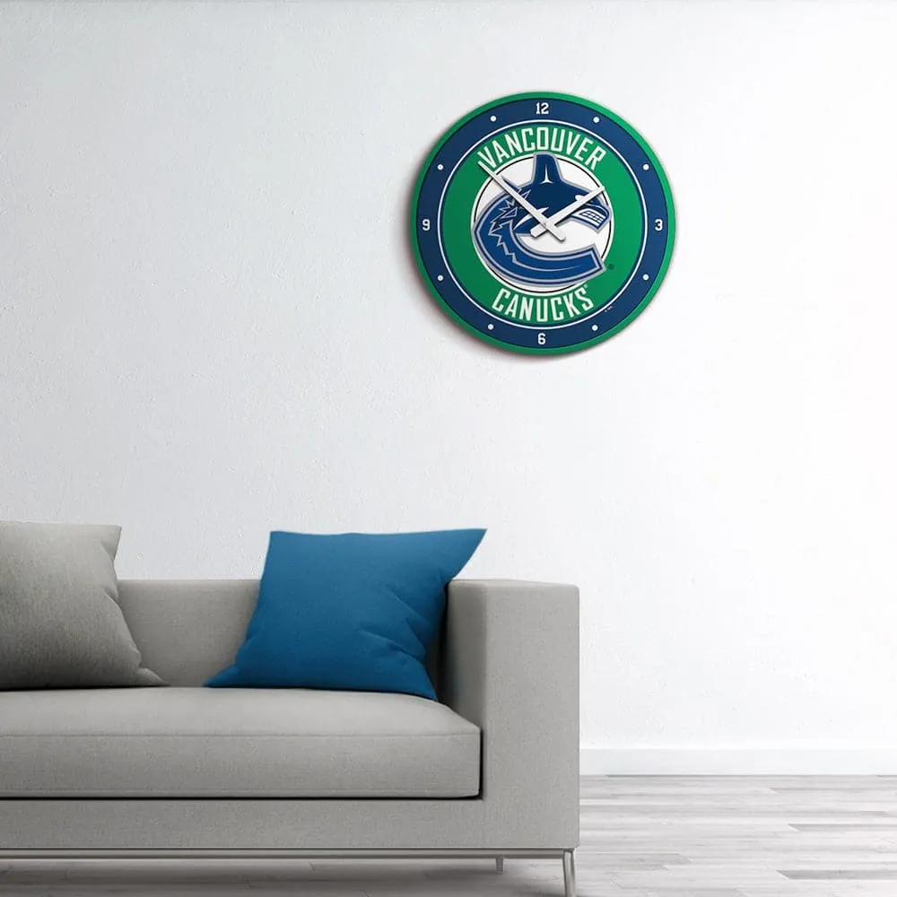 Vancouver Canucks: Modern Disc Wall Clock