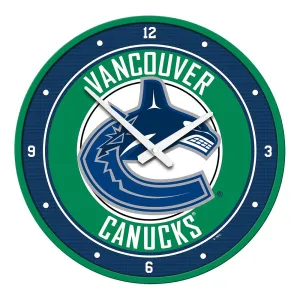 Vancouver Canucks: Modern Disc Wall Clock
