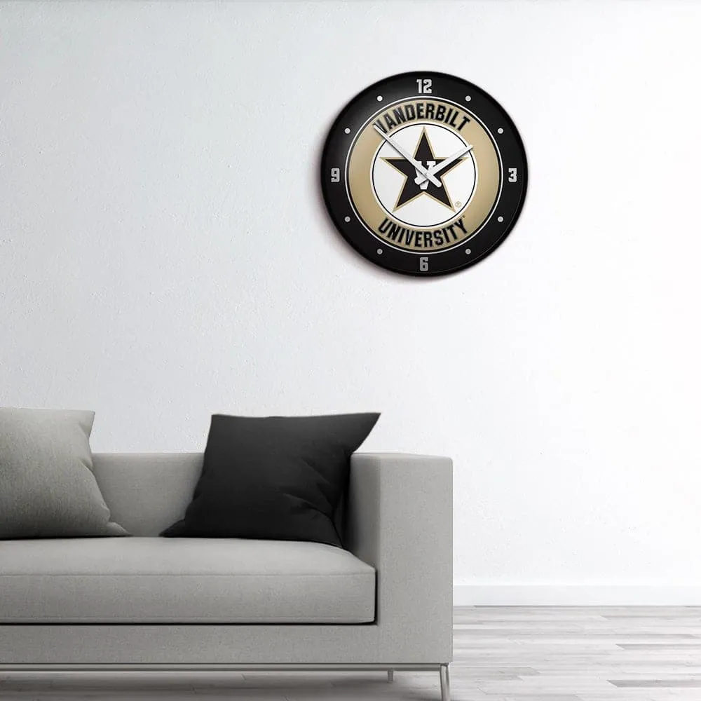 Vanderbilt Commodores: Modern Disc Wall Clock