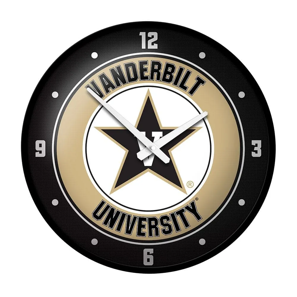 Vanderbilt Commodores: Modern Disc Wall Clock