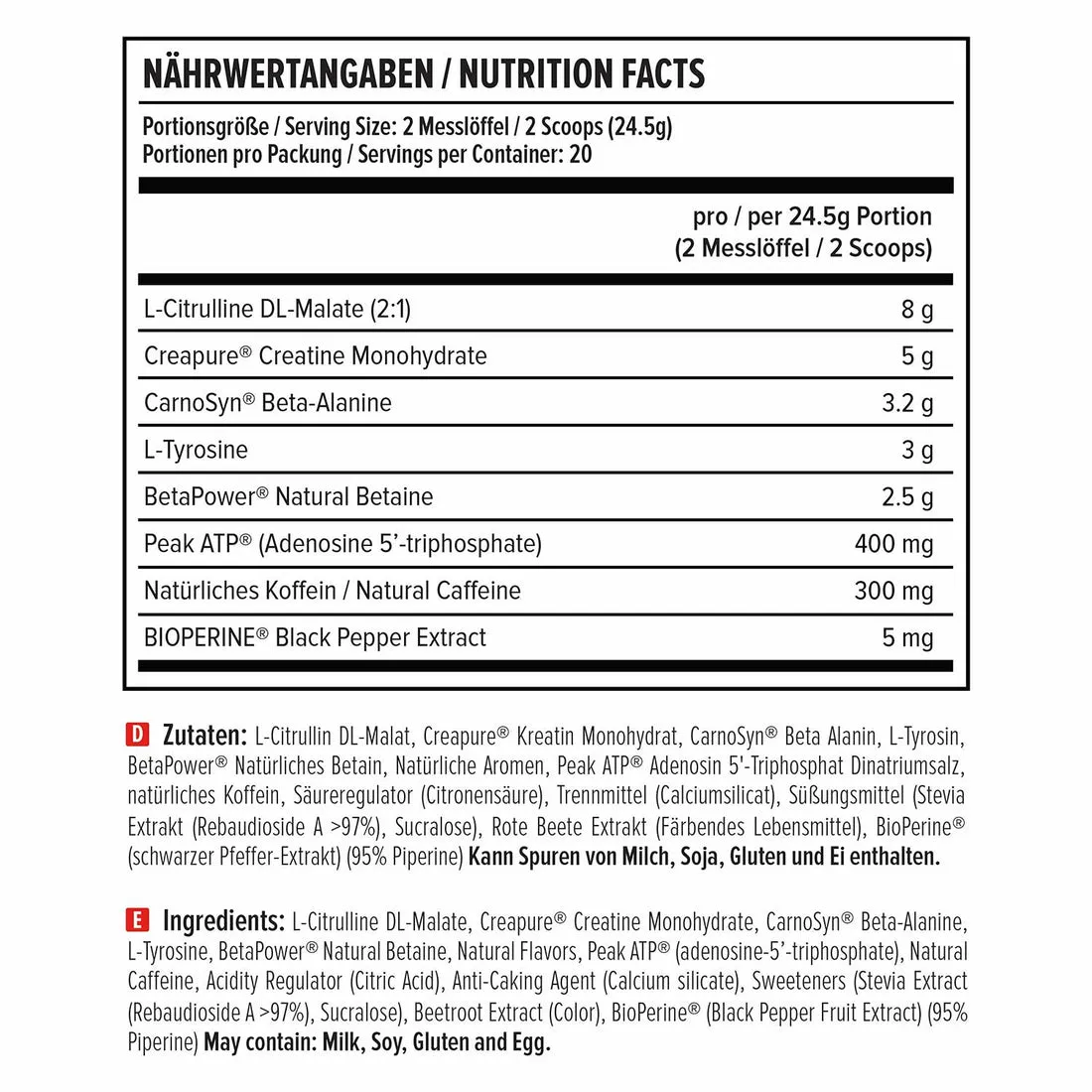 VAST PREWORKOUT