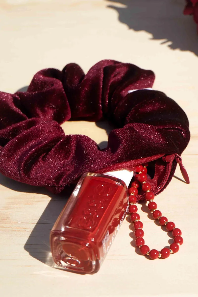 Velvet Pocket Scunchie