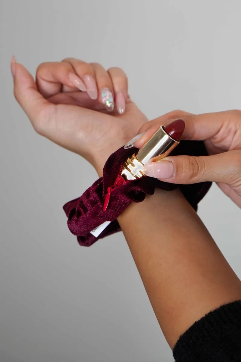 Velvet Pocket Scunchie