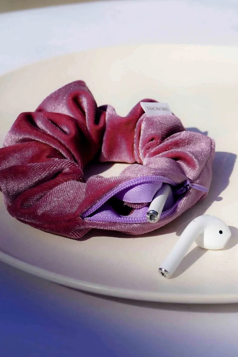 Velvet Pocket Scunchie