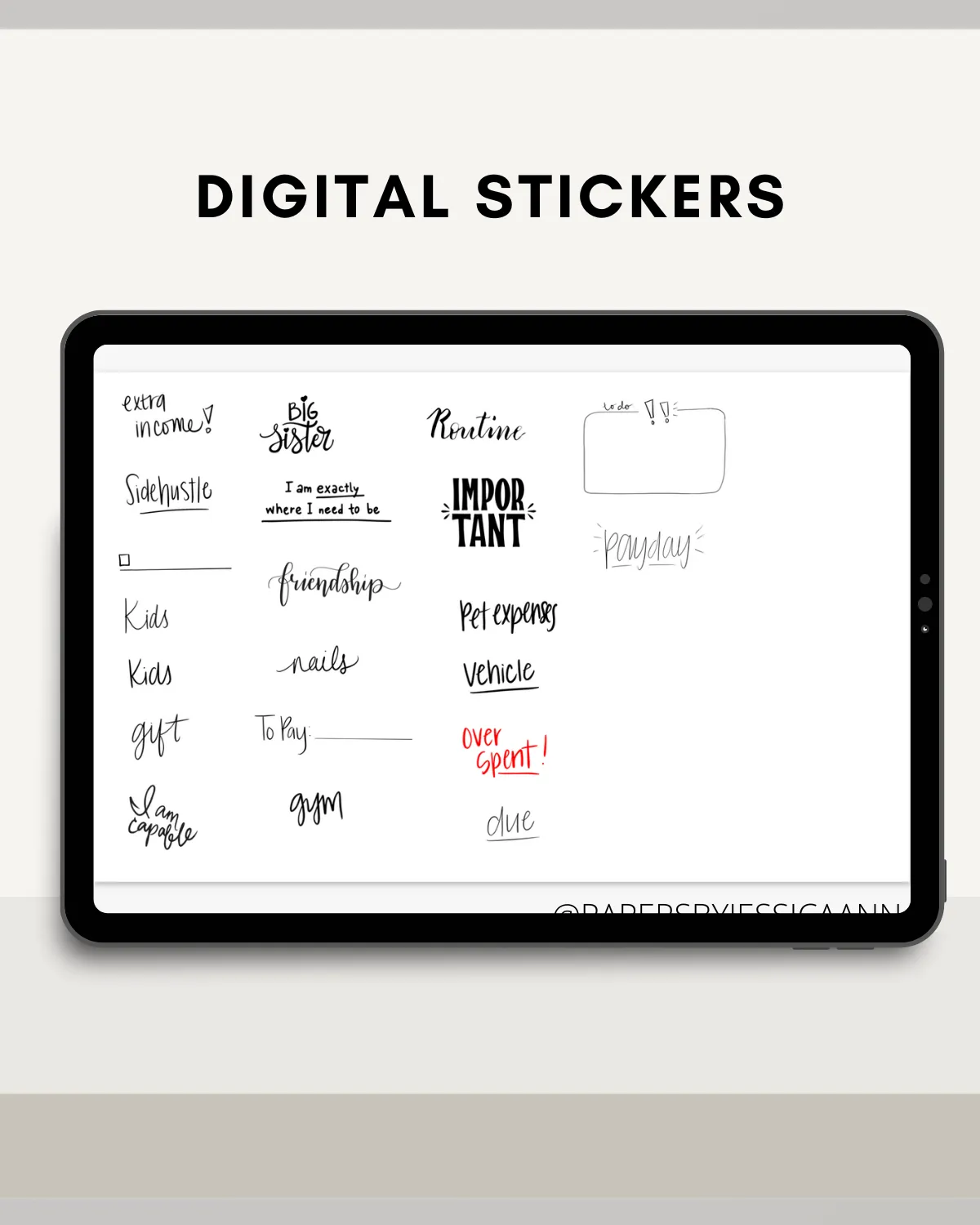 Vertical Digital Budget Planner - 2025