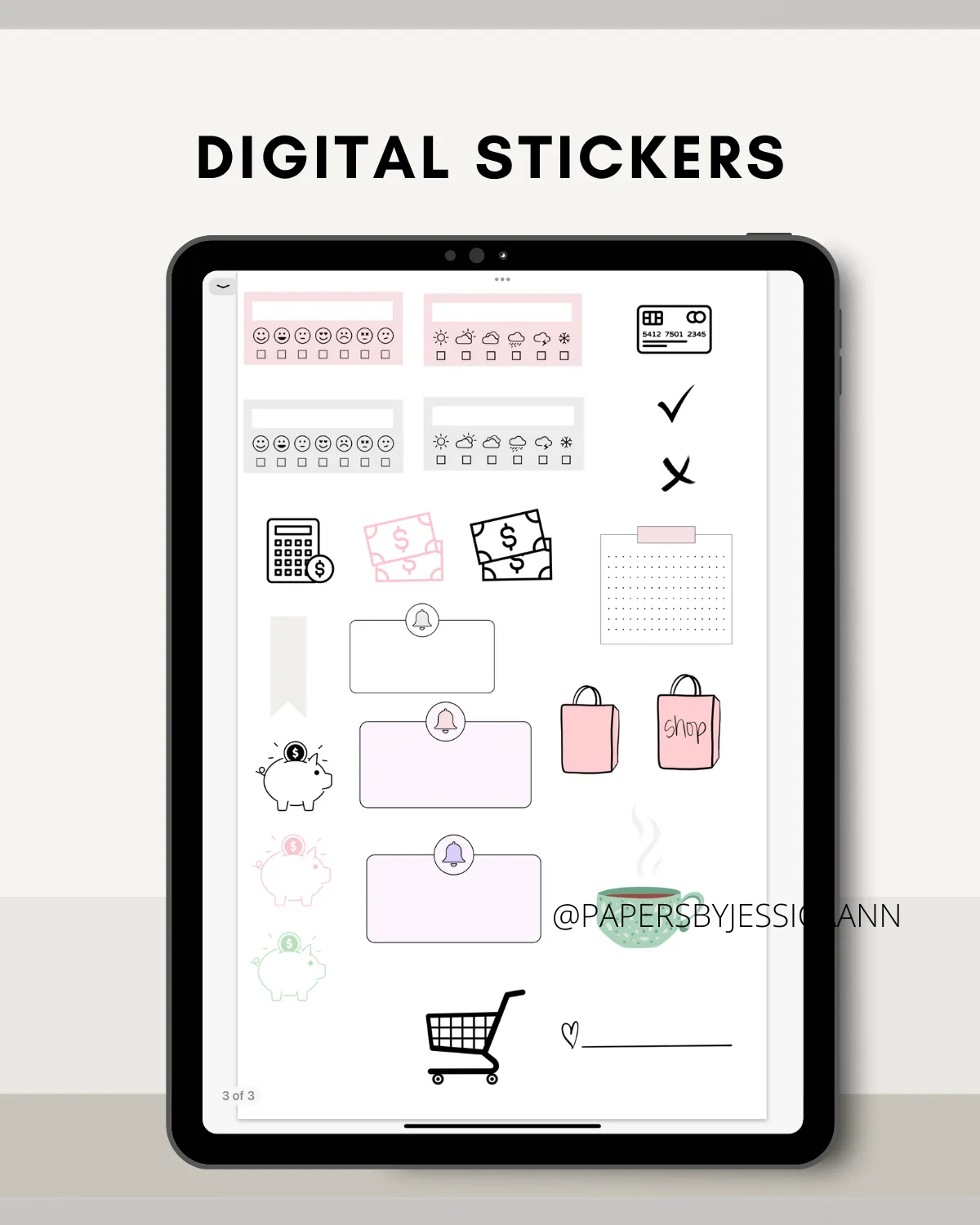 Vertical Digital Budget Planner - 2025