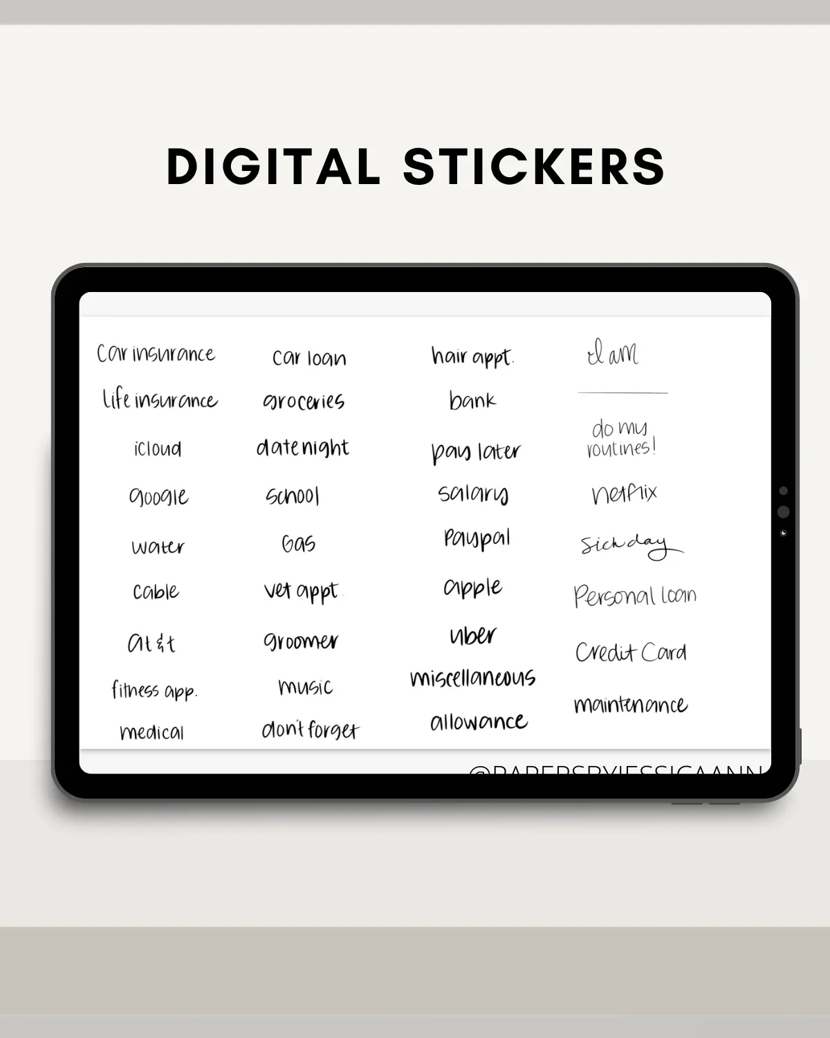 Vertical Digital Budget Planner - 2025