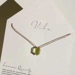 VIBE NECKLACE | LEMON QUARTZ