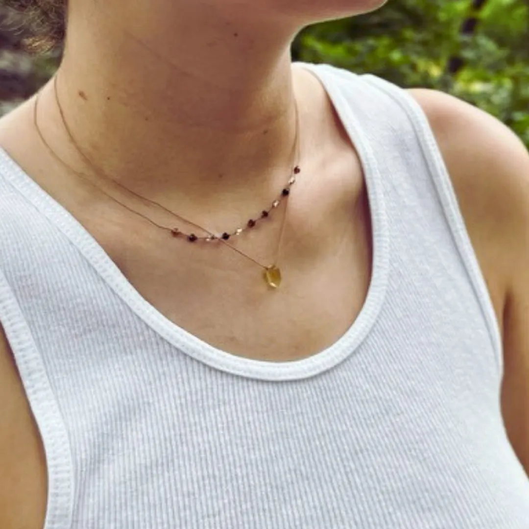 VIBE NECKLACE | LEMON QUARTZ