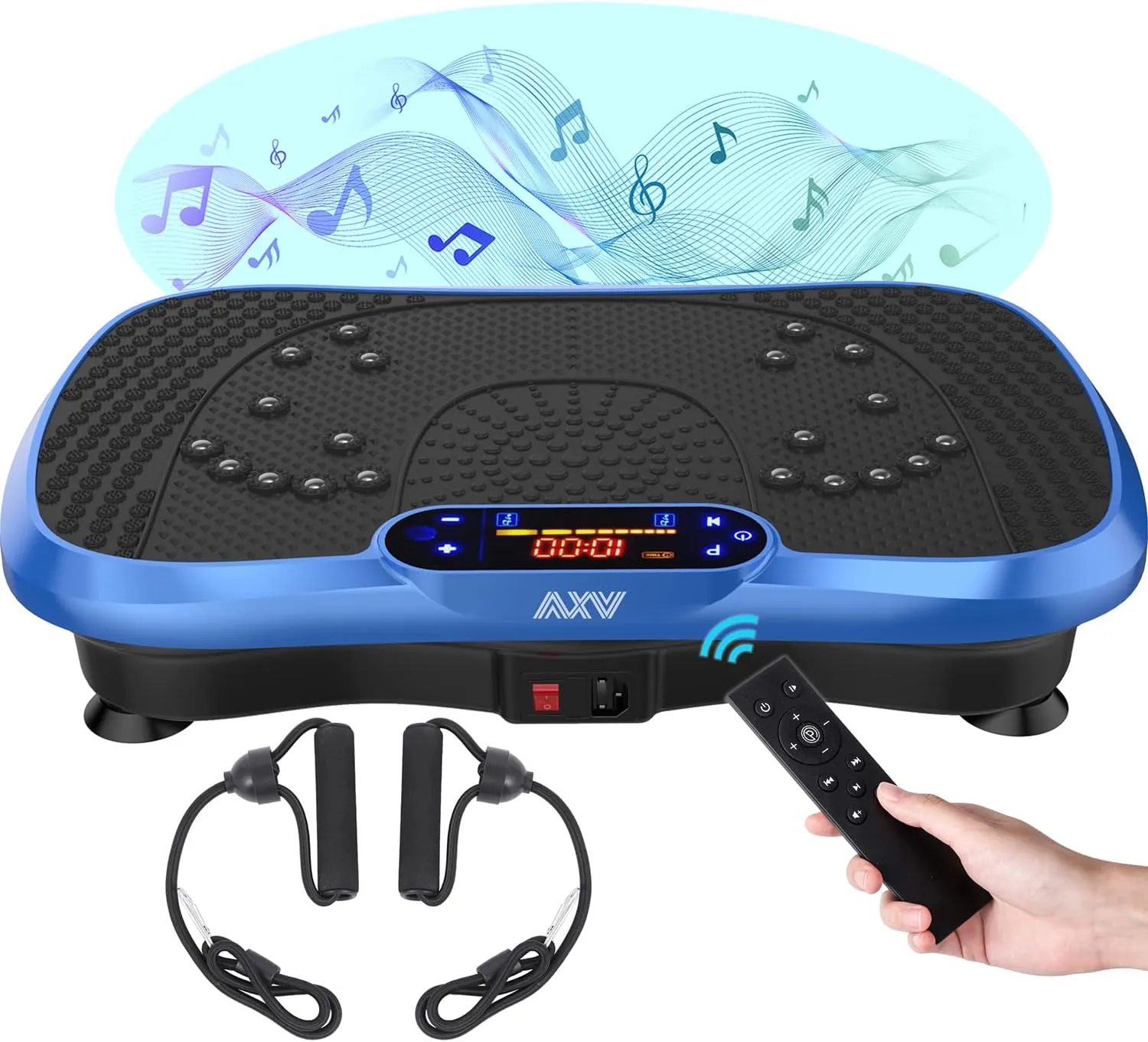 Vibration Plate Fitness Platform Exercise Machine Vibrating Lymphatic Drainage Shaking Full Body Shaker Workout Vibrate Stand Shake Board Sport Gym for Weight Loss Fat Burner for Women Men