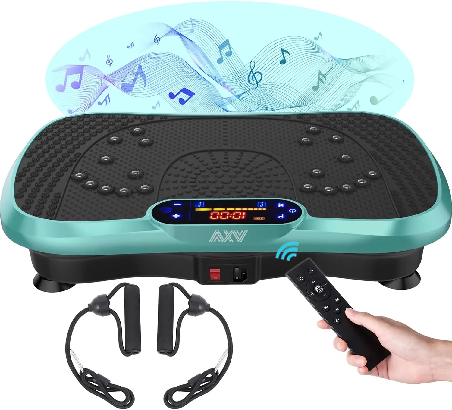 Vibration Plate Fitness Platform Exercise Machine Vibrating Lymphatic Drainage Shaking Full Body Shaker Workout Vibrate Stand Shake Board Sport Gym for Weight Loss Fat Burner for Women Men
