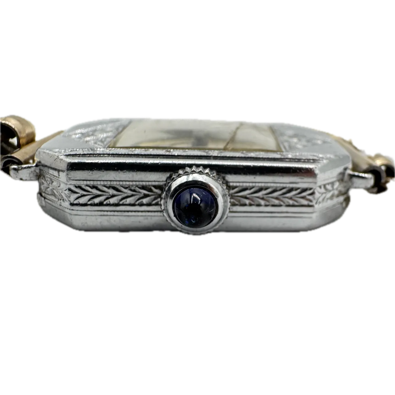 Vintage 17mm Bulova Art Deco Ladies Mechanical Wristwatch 6 AF Chrome Plated