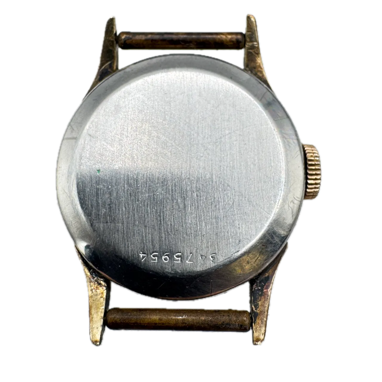 Vintage 1933 Bulova Military Ladies Mechanical Wristwatch 10 BA Steel & 10k RGP