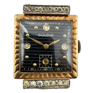 Vintage 1938 Bulova Men's Mechanical Wristwatch 9 AT Swiss Jobber Case