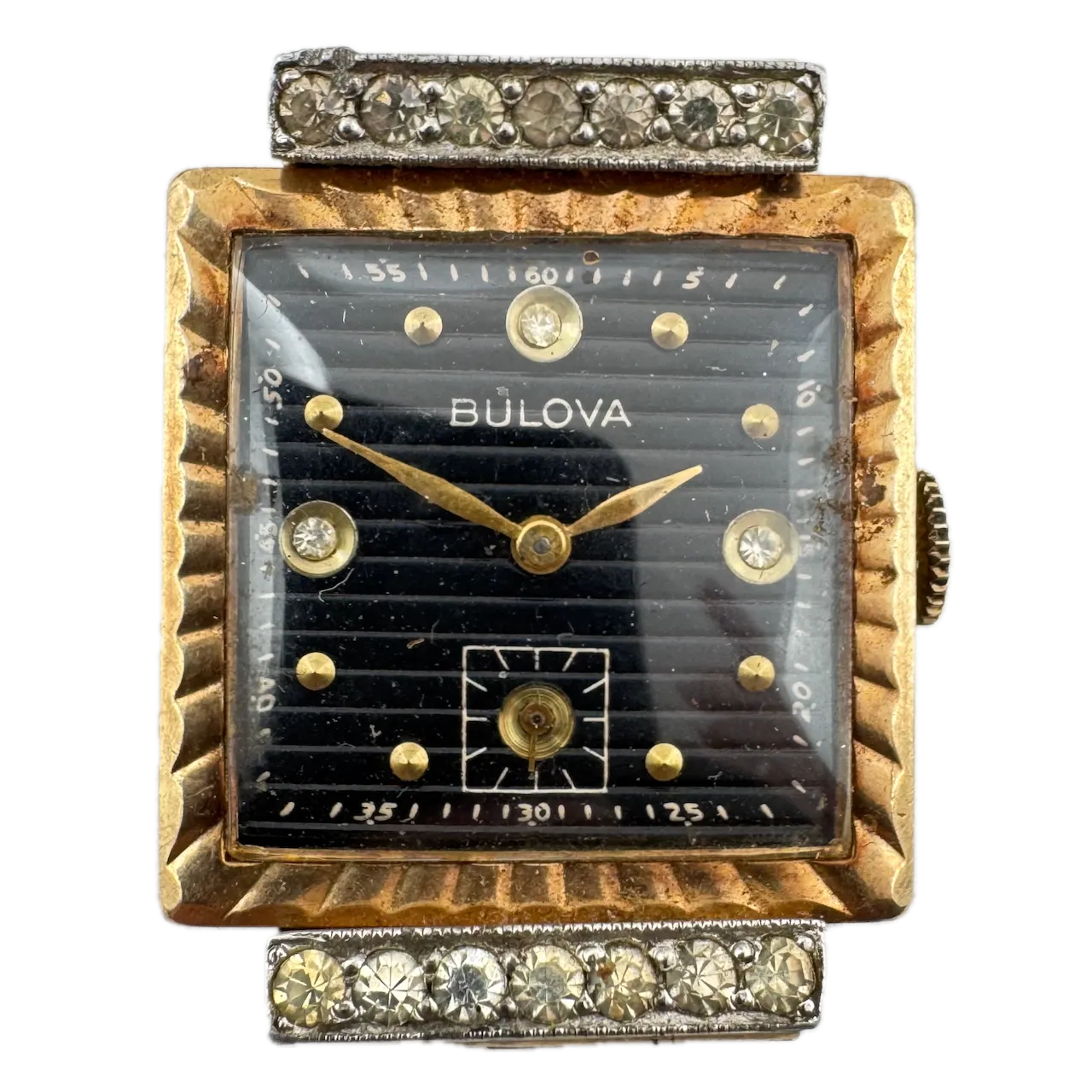 Vintage 1938 Bulova Men's Mechanical Wristwatch 9 AT Swiss Jobber Case