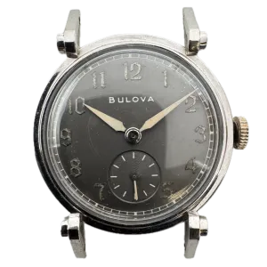 Vintage 1948 Bulova Princeton Men's Mechanical Wristwatch 10 BH White 10k GF
