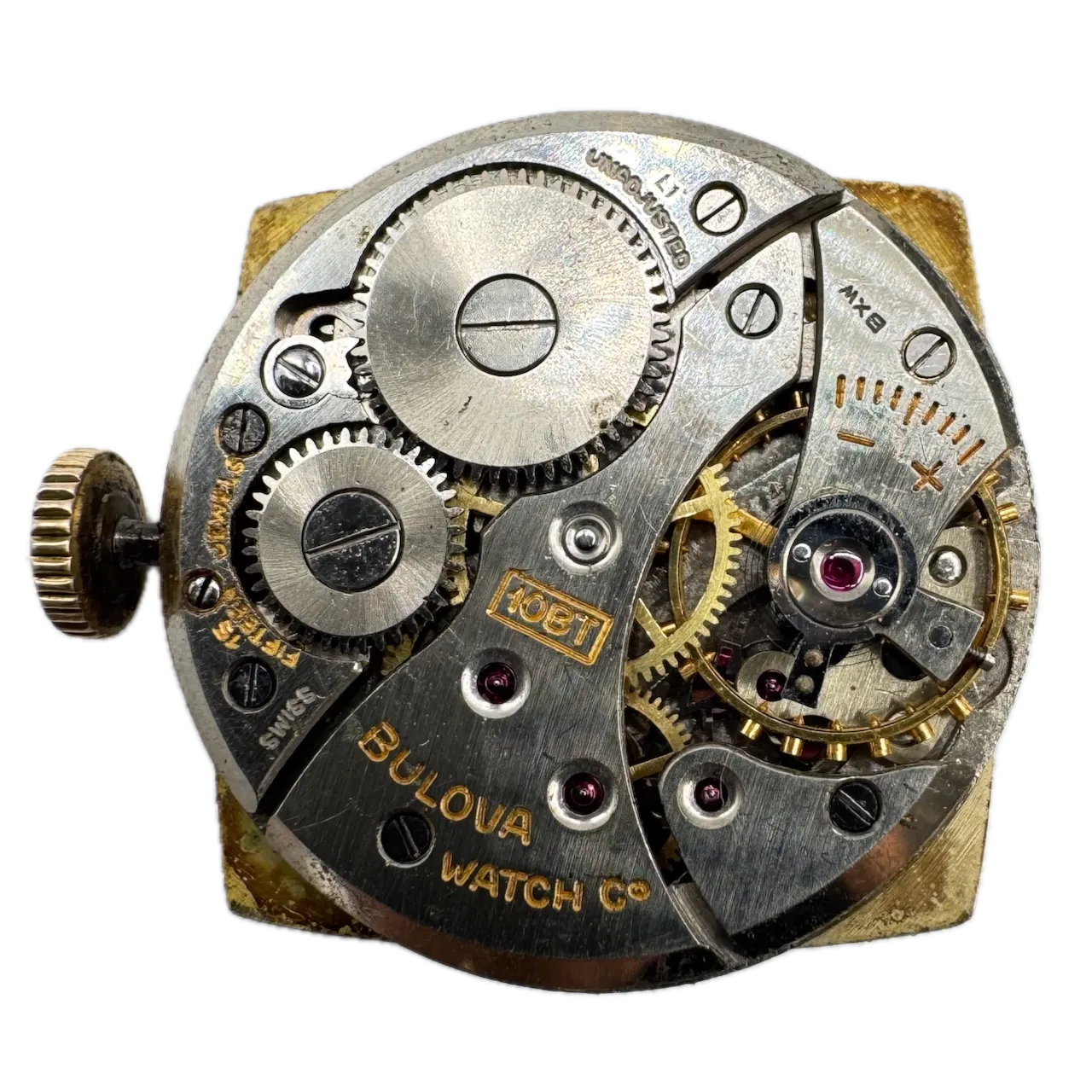 Vintage 1952 Bulova Director Men's Mechanical Wristwatch 10 BT Steel & 10k RGP