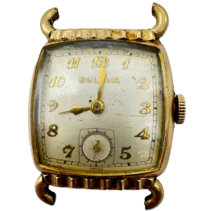 Vintage 1952 Bulova Director Men's Mechanical Wristwatch 10 BT Steel & 10k RGP