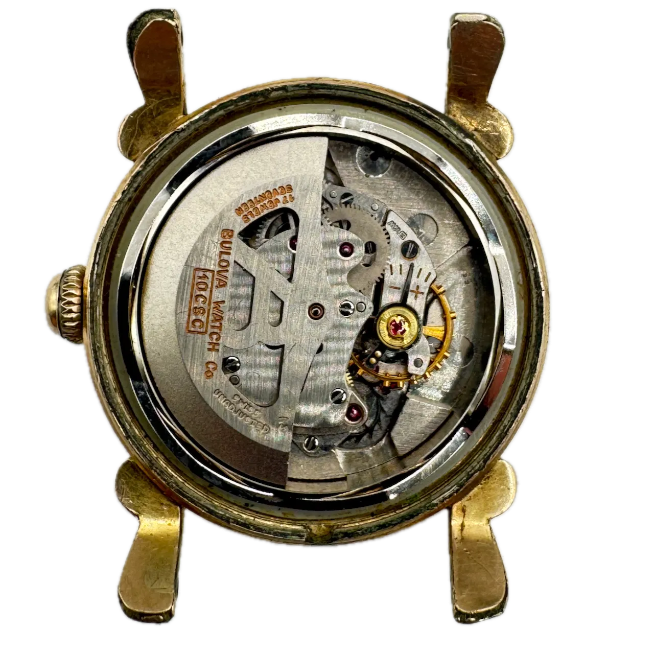 Vintage 1953 Bulova Winchester Men's Automatic Wristwatch 10CSC Steel & 10k RGP