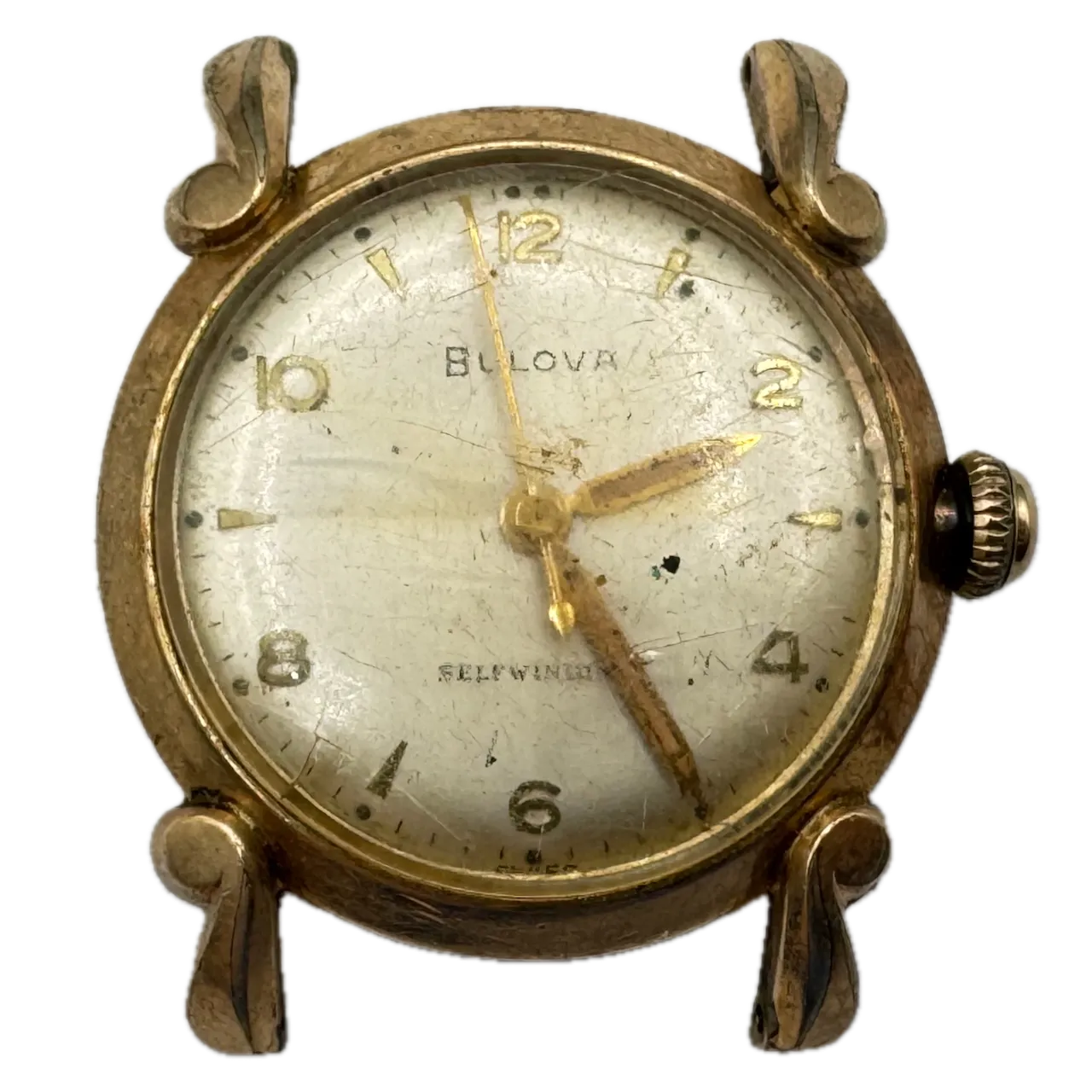 Vintage 1953 Bulova Winchester Men's Automatic Wristwatch 10CSC Steel & 10k RGP