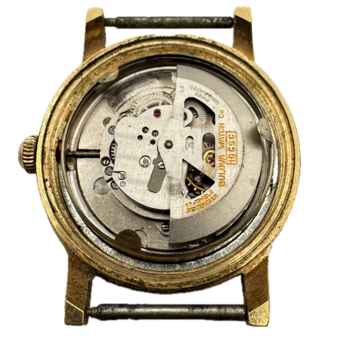 Vintage 1954 Bulova 1554 Jobber Case and Dial Men's Automatic Wristwatch 10 CSC
