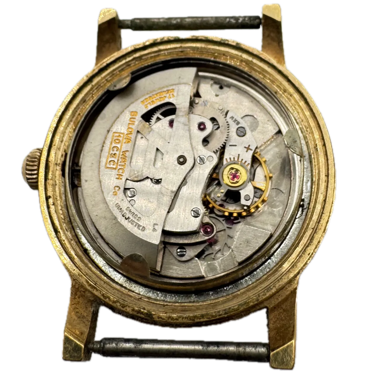 Vintage 1954 Bulova 1554 Jobber Case and Dial Men's Automatic Wristwatch 10 CSC