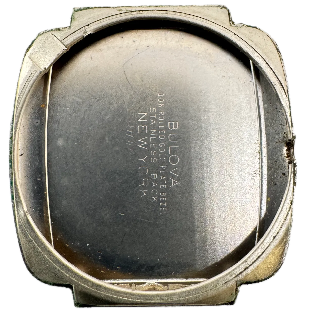 Vintage 1958 Bulova Men's Mechanical Wristwatch 11AC Swiss Steel & 10k RGP