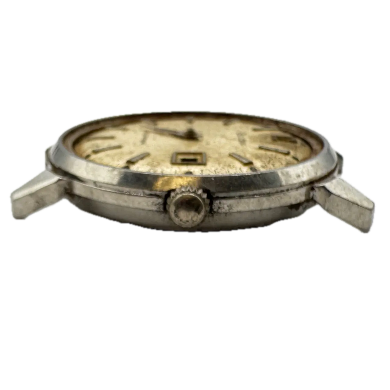 Vintage 1966 Bulova 2519 Horn Lugs Date Men's Automatic Wristwatch 11 ALACD