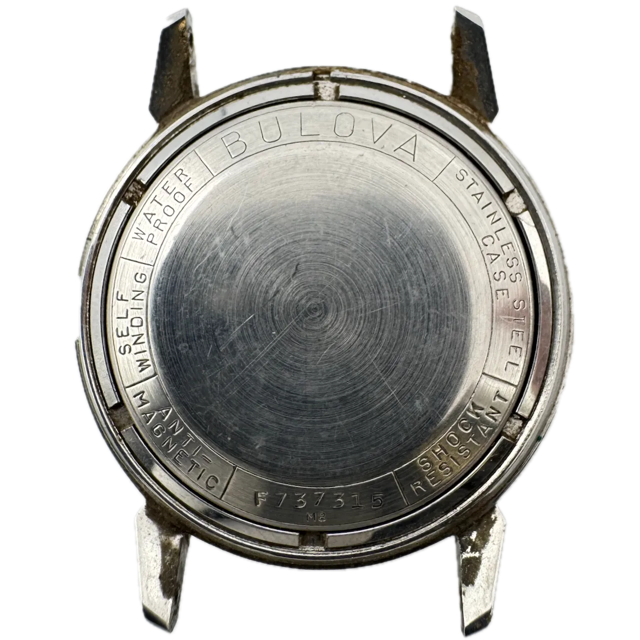 Vintage 1968 Bulova Sunburst Date Men's Automatic Wristwatch 11 ALACD Steel