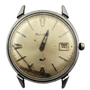 Vintage 1969 Bulova 2519 Date Sea King Men's Mechanical Wristwatch 11 BLCD