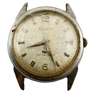 Vintage 1969 Bulova Shimmer Dial Sea King Men's Automatic Wristwatch 11 BLACD