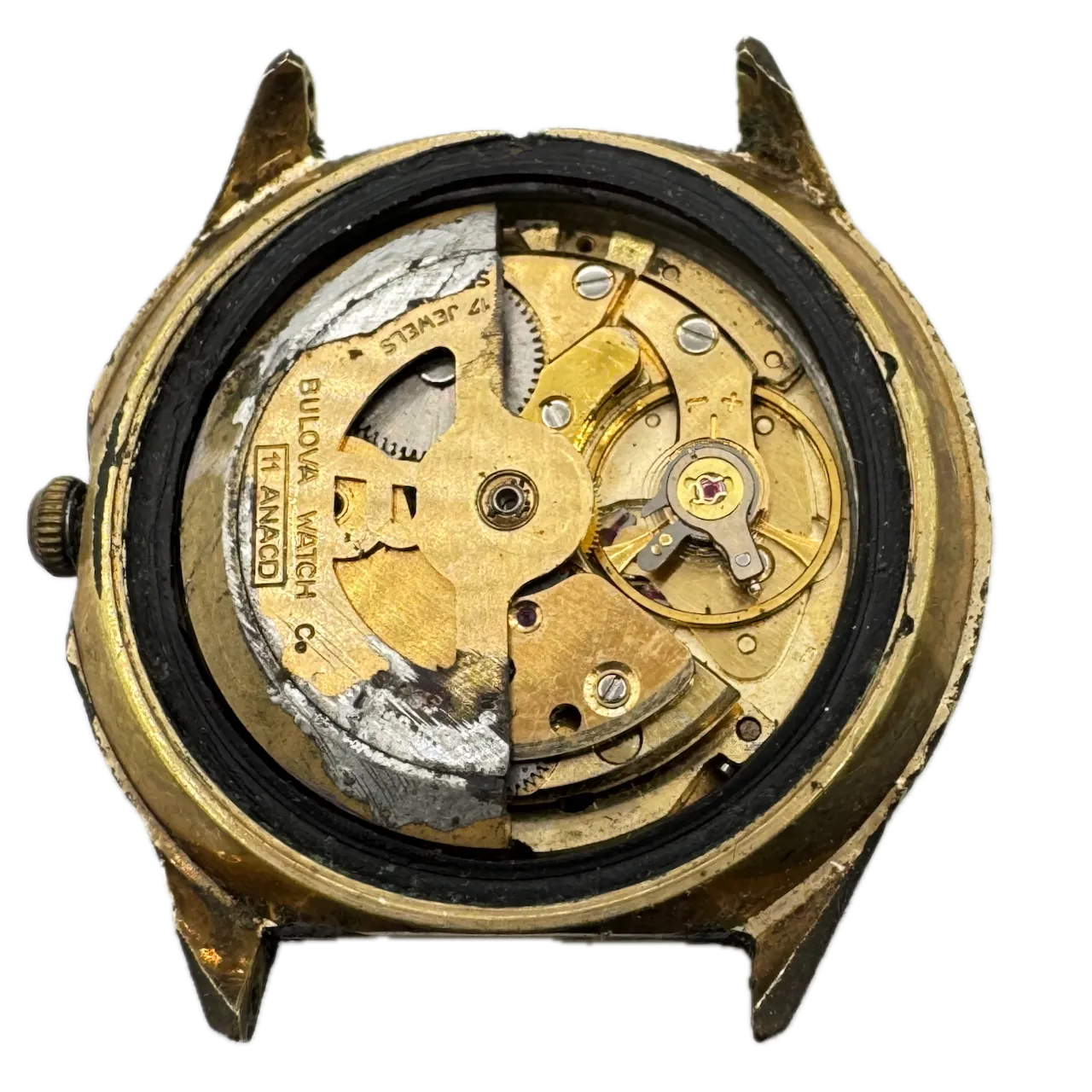 Vintage 1970 Bulova 3003 Sea King Date Men's Automatic Wristwatch 11 ANACD Steel