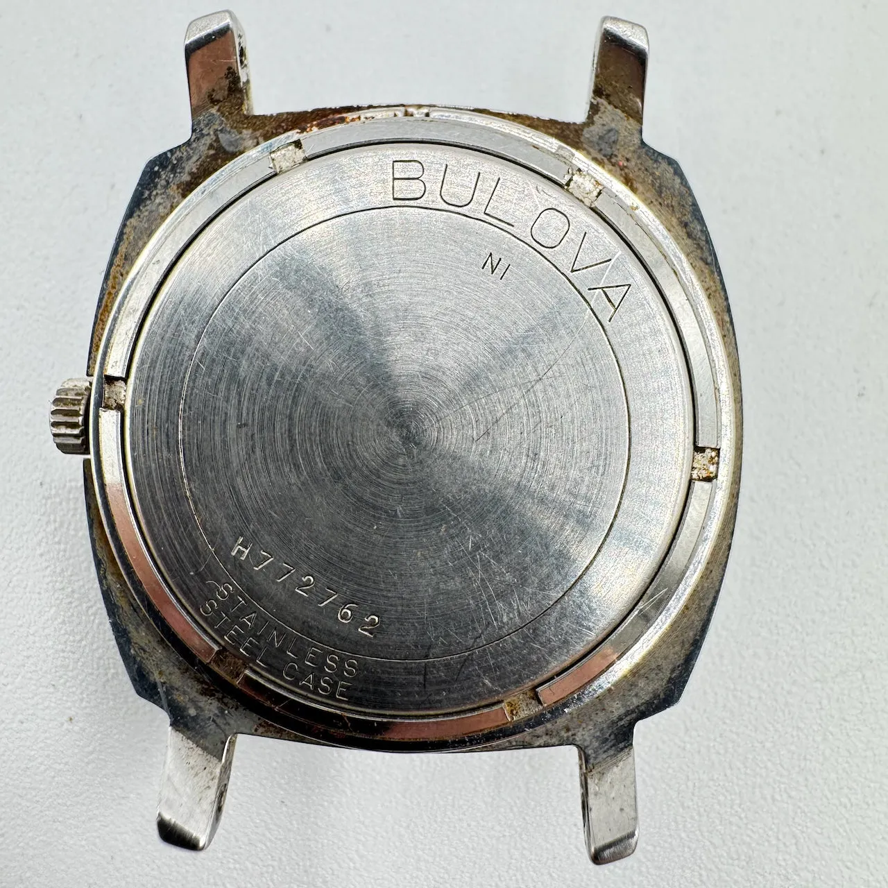 Vintage 33.5mm 1971 Bulova Sea King Crosshair Men's Automatic Wristwatch Steel
