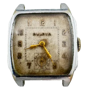 Vintage Bulova 1931 Men's Mechanical Wristwatch 10 AN Swiss Stainless Steel