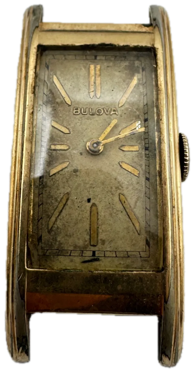 Vintage Bulova Curvex Style Men's Mechanical Wristwatch 6 AE USA 10k GF
