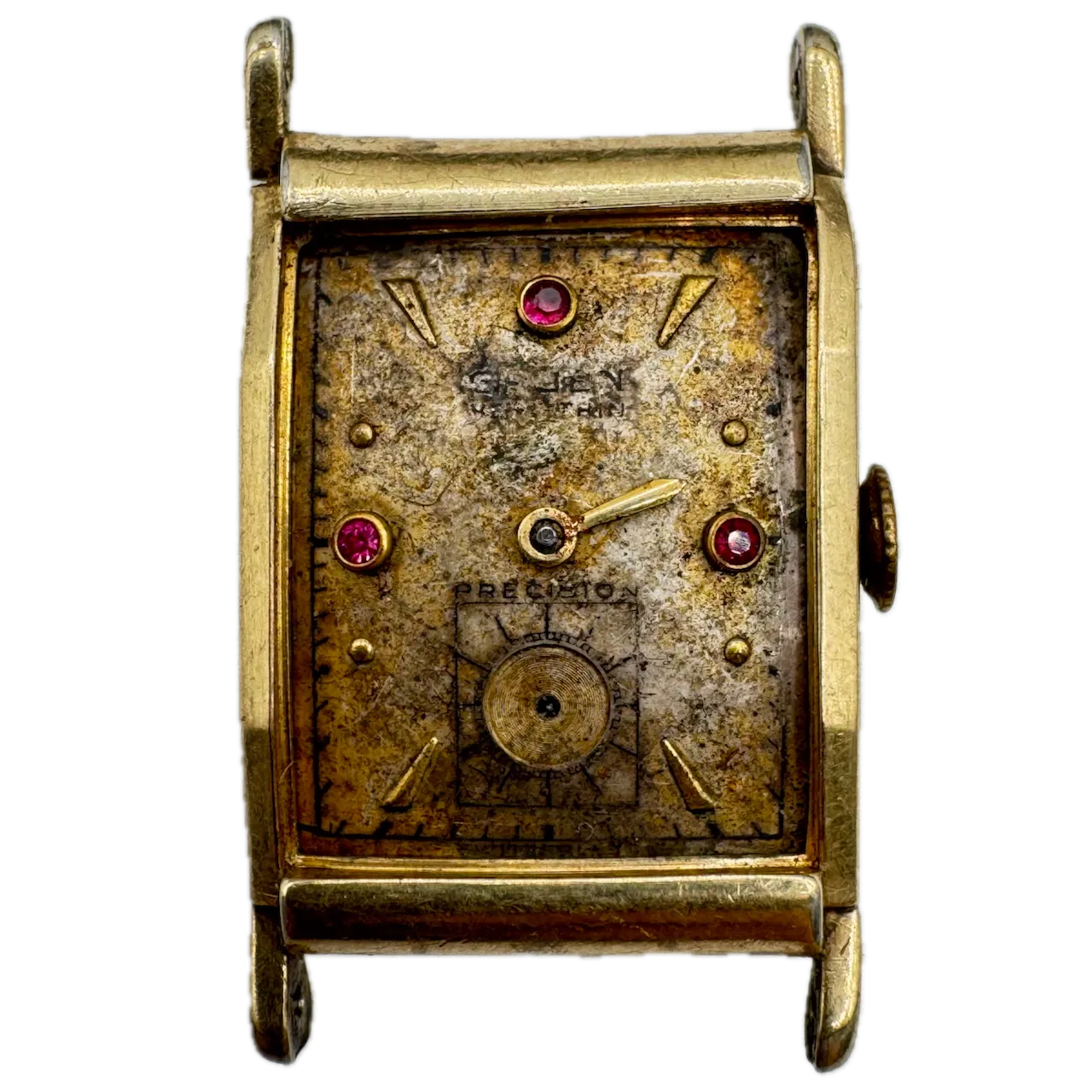 Vintage Gruen 335-606 Ruby Precision Men's Mechanical Wristwatch 335 USA 10k GF