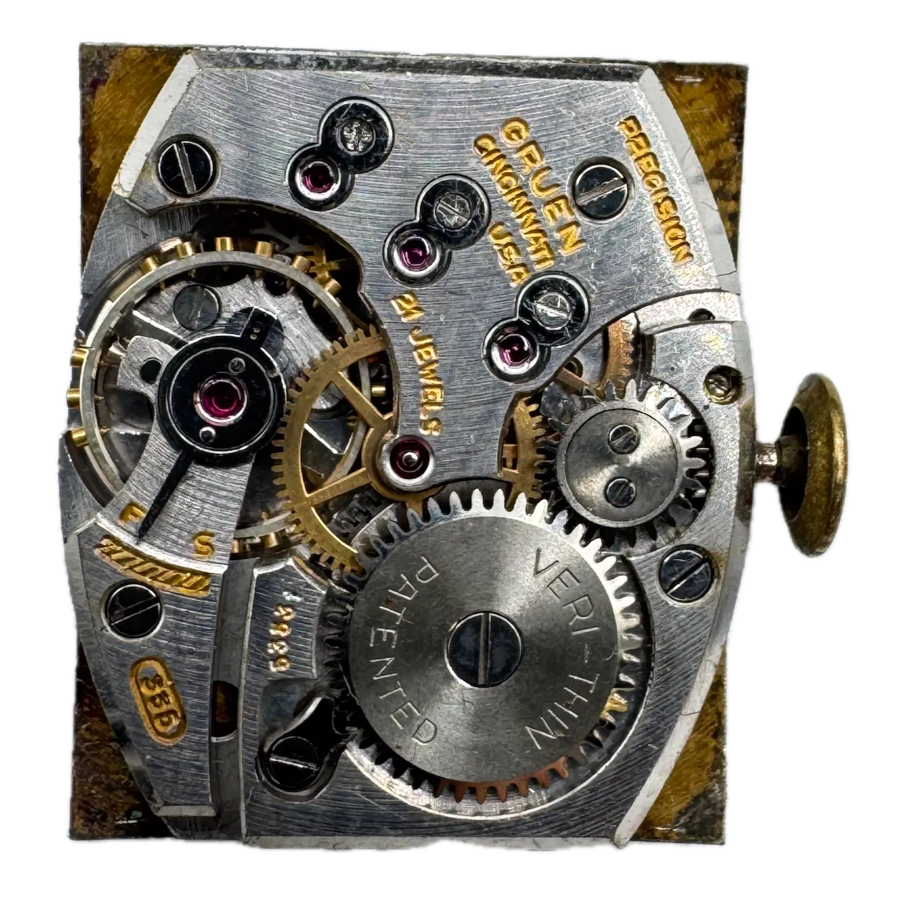 Vintage Gruen 335-606 Ruby Precision Men's Mechanical Wristwatch 335 USA 10k GF