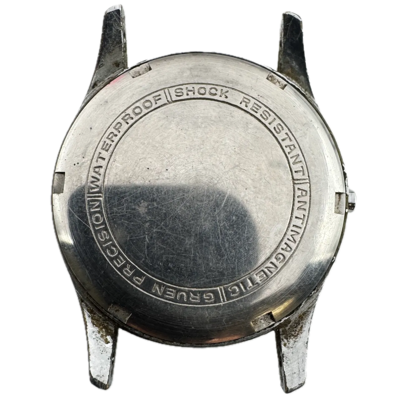 Vintage Gruen Precision Men's Mechanical Wristwatch 100 S USA Steel & Chrome