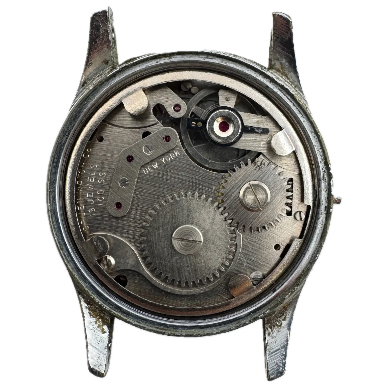 Vintage Gruen Precision Men's Mechanical Wristwatch 100 S USA Steel & Chrome