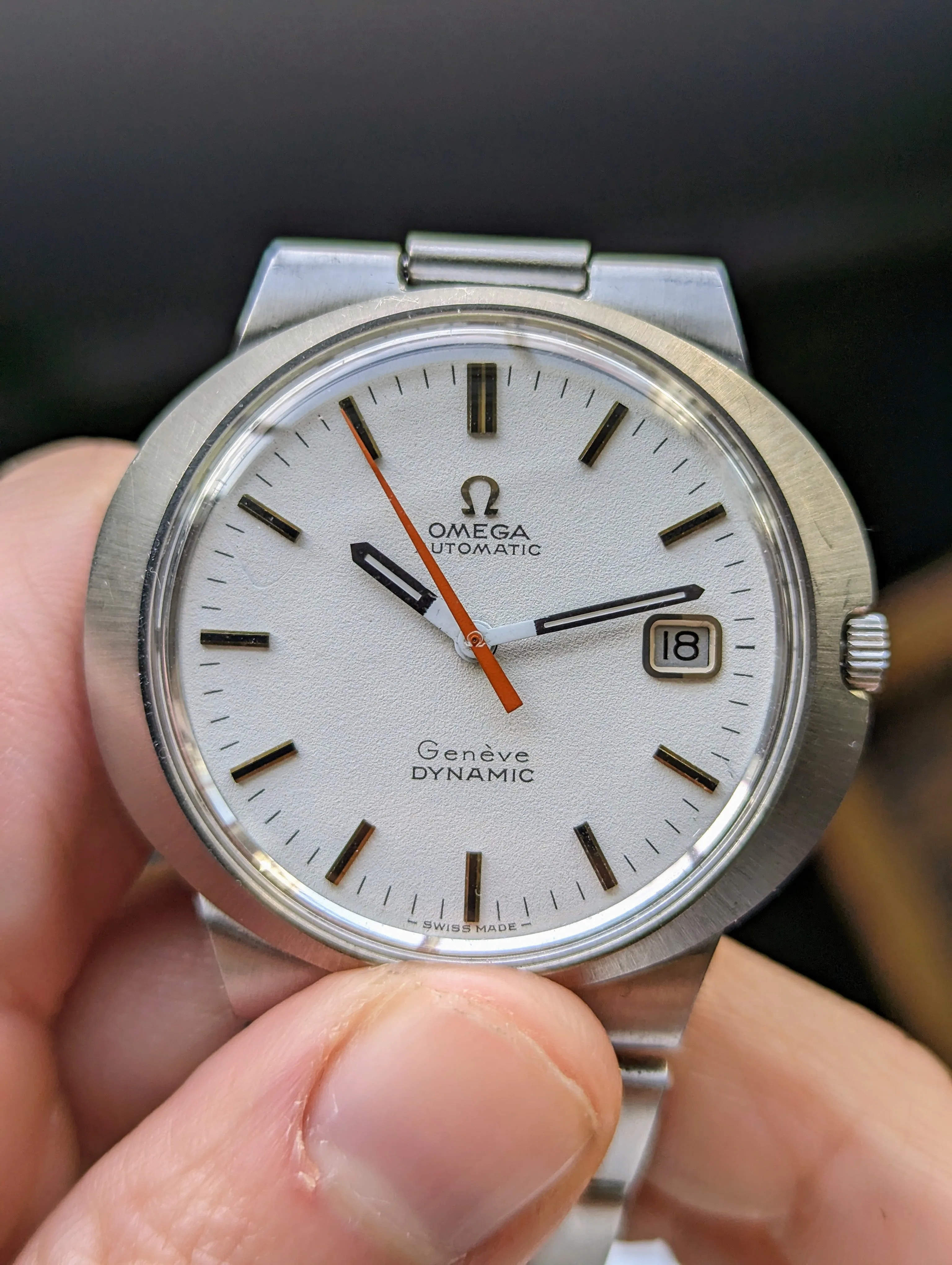 Vintage Omega Geneve Dynamic - Unpolished w/ original bracelet