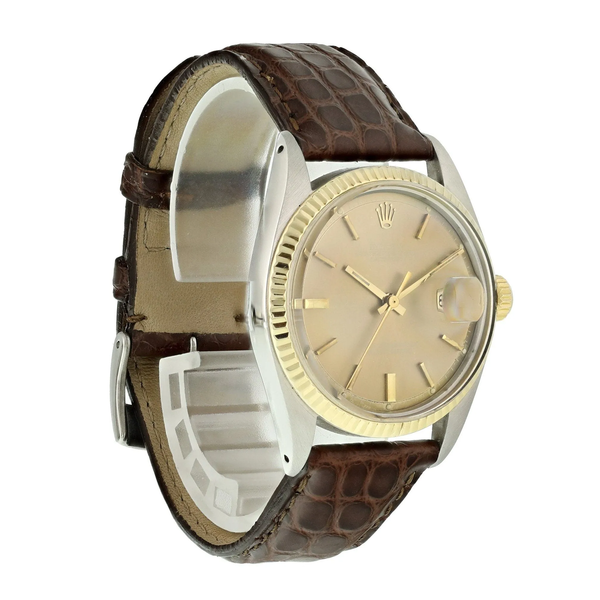 Vintage Rolex Datejust 1601 Two Tone Mens Watch