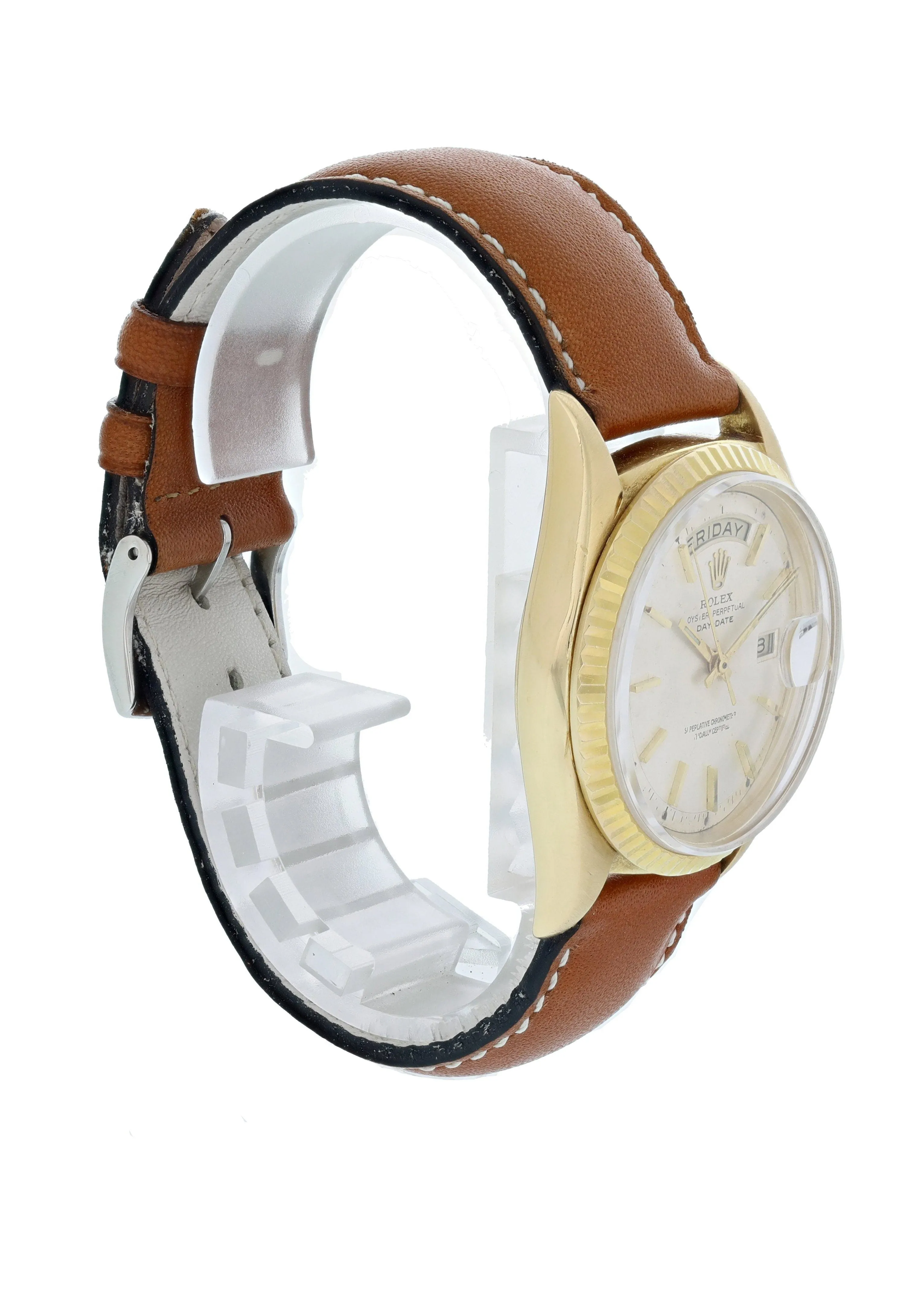 Vintage Rolex Day Date President 1802 Semi Bubble Back Mens Watch