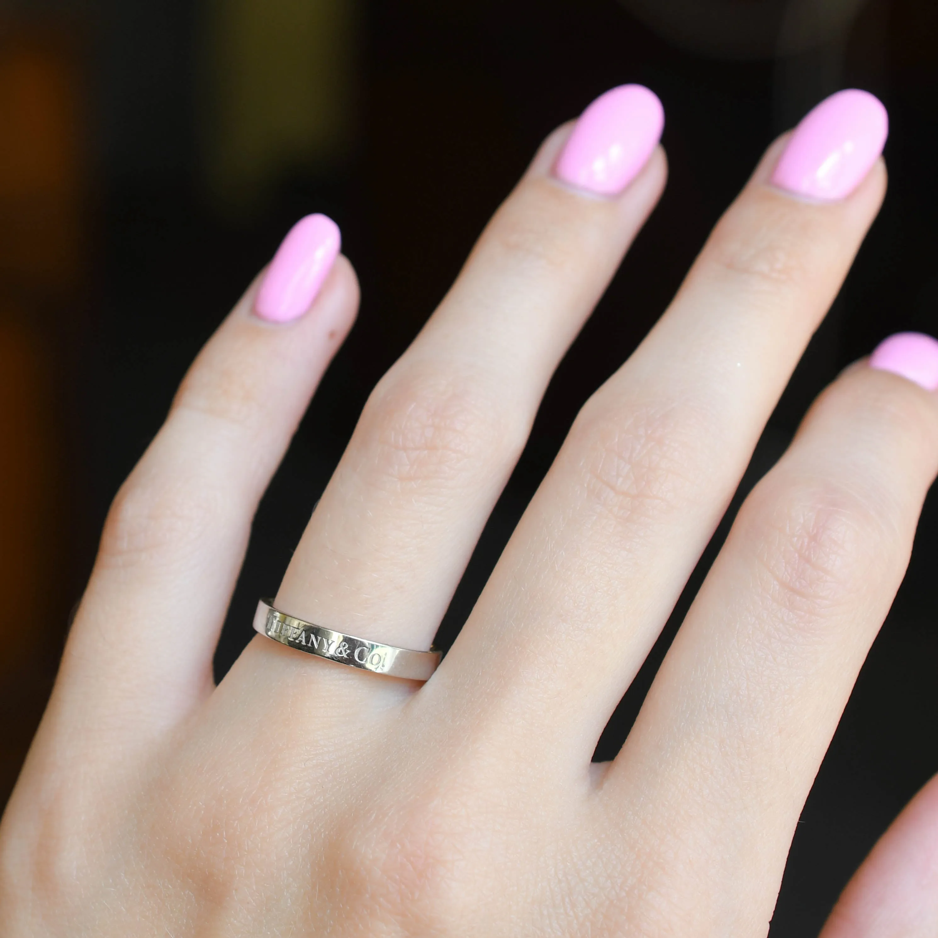 Vintage Tiffany & Co. Platinum Wedding Band