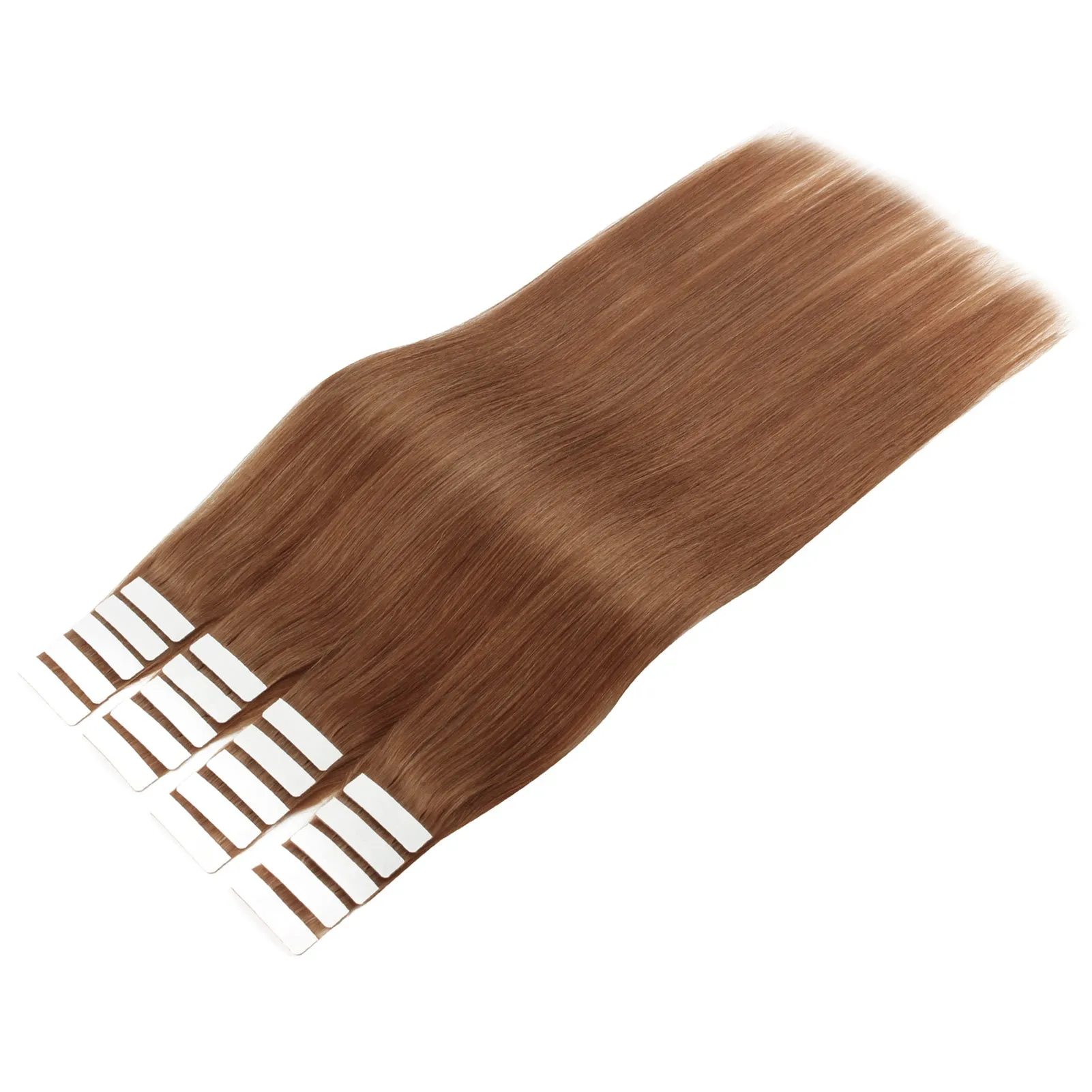 Virgin Invisible Tape in Hair Extensions Dark Auburn #33