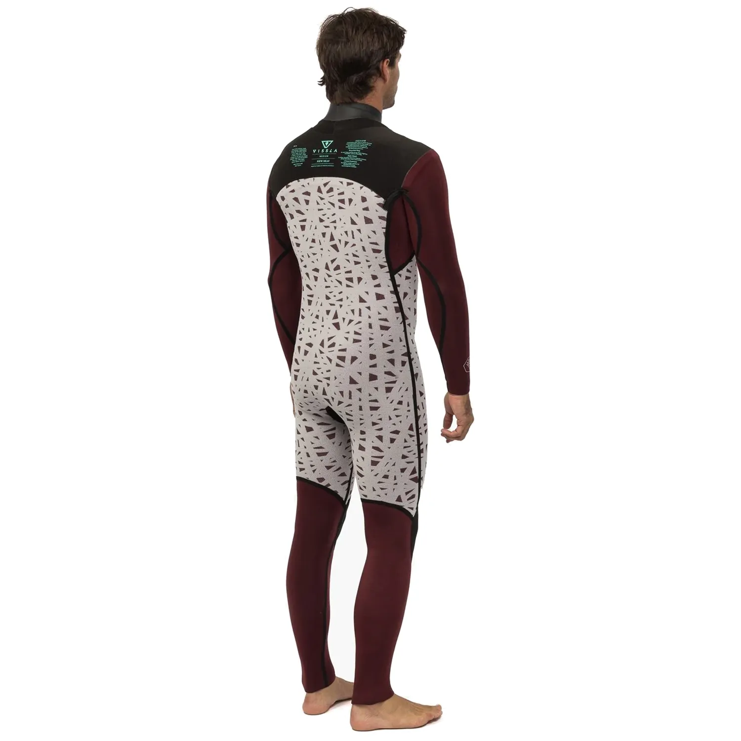 VISSLA MENS NEW SEAS 3/2MM U ZIP FULL