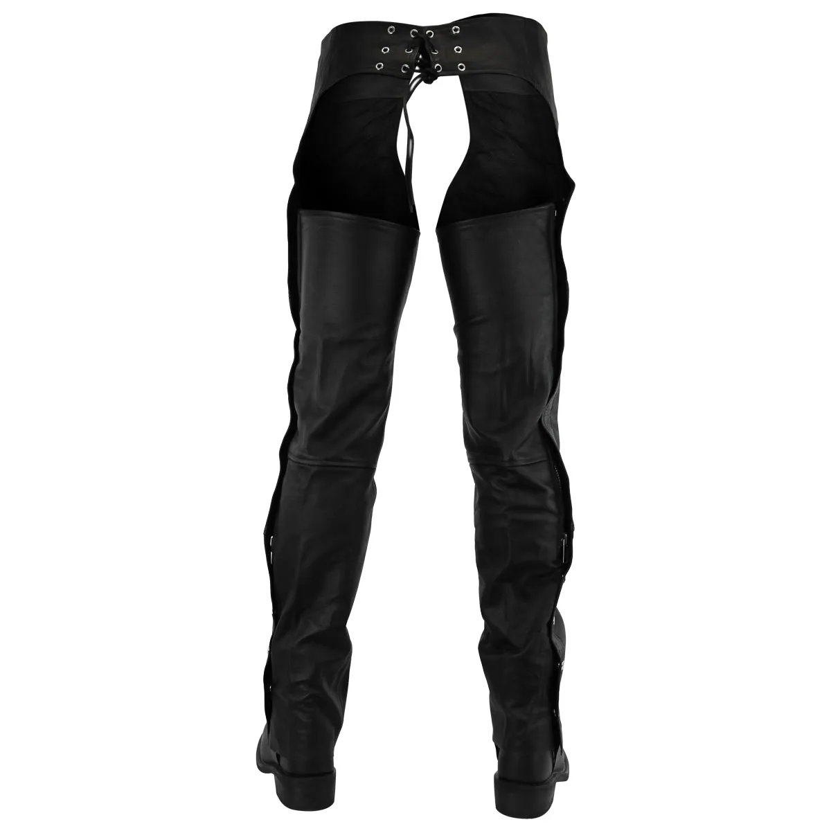 VL812 Premium Cowhide Deep Pocket Leather Chaps