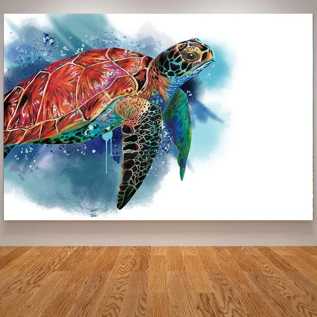Wall Print: Ocean Sea Turtle