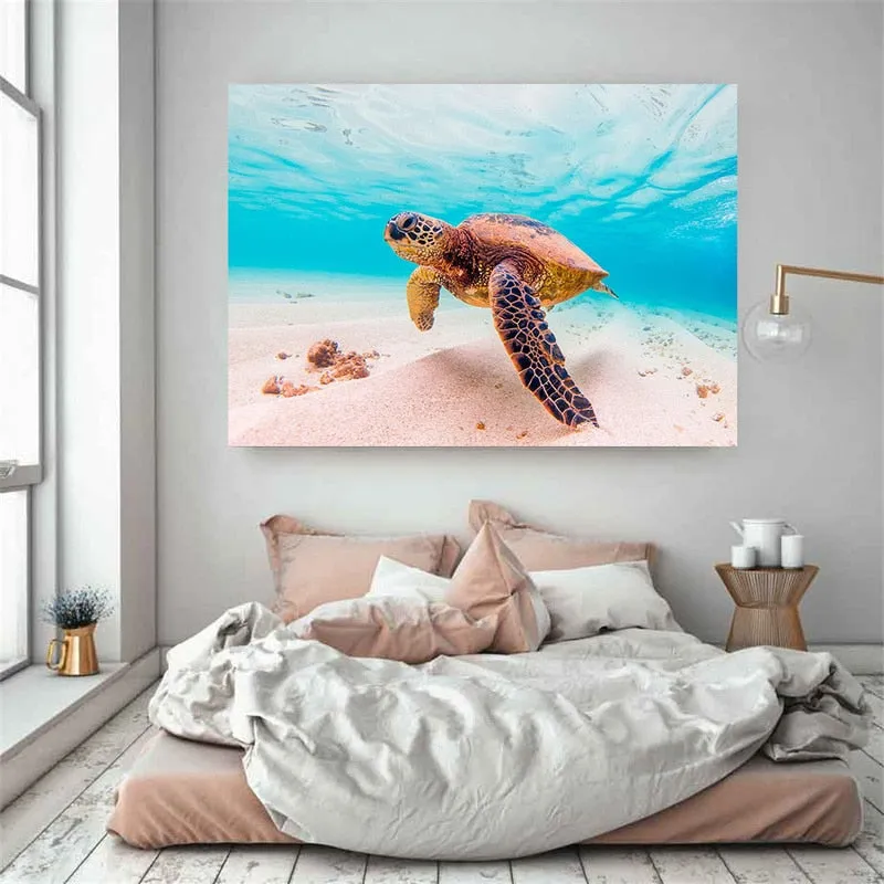 Wall Print: Ocean Sea Turtle