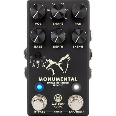 WALRUS AUDIO Monumental Stereo Harmonic Tremolo - Black
