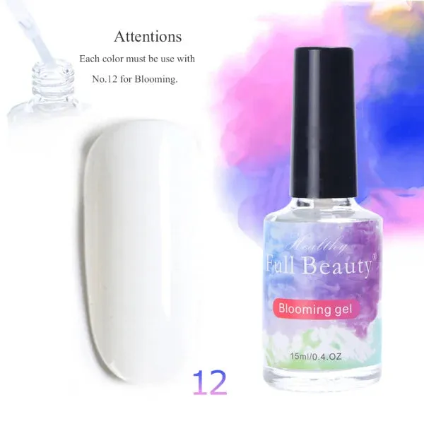 Watercolor Ink Nail Polish Gel Paint Smoke Blooming Effect Hybrid Varnish Amber Gradiet Marble Lacquer Manicure Decoration LE895